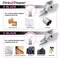 Paper and Fabric Replacement Blade for Pink Power HG2043 4V Lithium Ion Pink Cordless Electric Scissors (PPO Blade : 1 Pack)